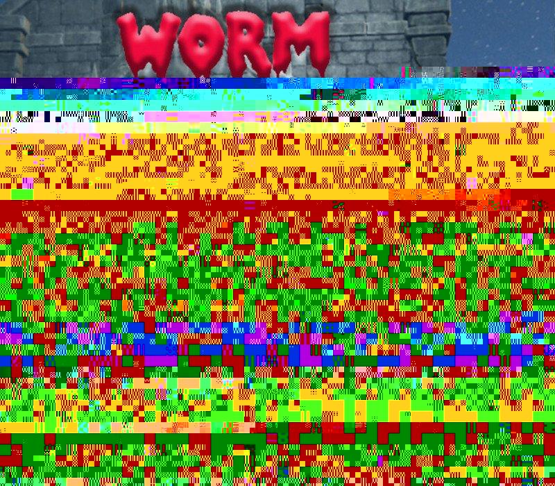 Worm in horror place 