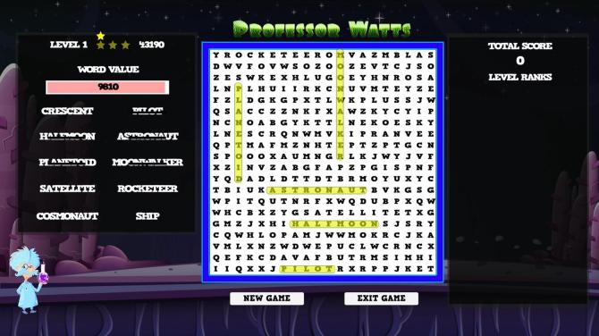 Professor Watts Word Search: Space Voyage 