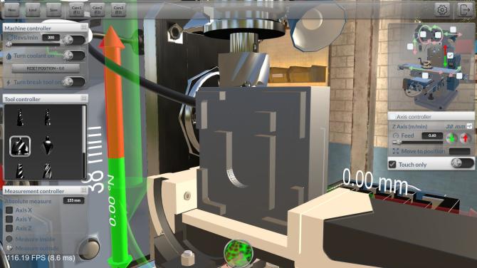 Milling machine simulator 
