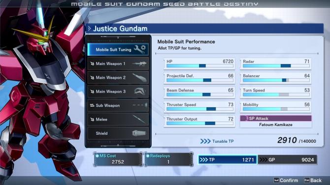 MOBILE SUIT GUNDAM SEED BATTLE DESTINY REMASTERED 