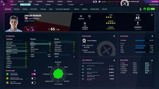 Tennis Manager 2024 