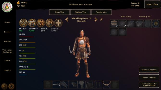 Ludus Magnatus: Gladiator Manager Simulator 