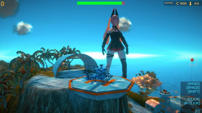 Save Giant Girl from monsters 