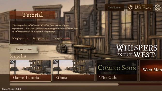 Whispers in the West - Co-op Murder Mystery 