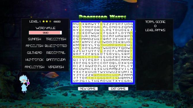 Professor Watts Word Search: Into The Ocean 