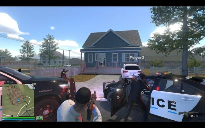 Flashing Lights Police Fire EMS 