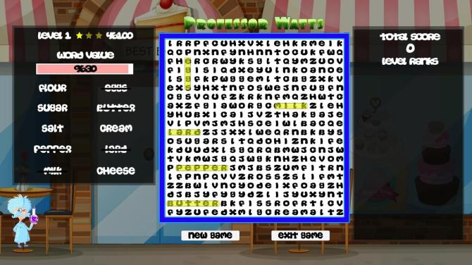 Professor Watts Word Search: Yummy Foods 
