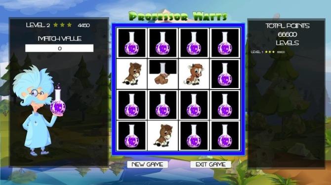 Professor Watts Memory Match Cute Animals 