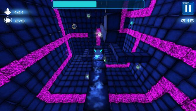 Deep Blue 3D Maze in Space 