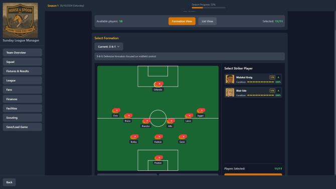 Sunday League Manager: Horse and Spoon 