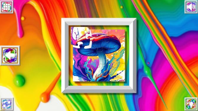 Color Splash: Mushrooms 