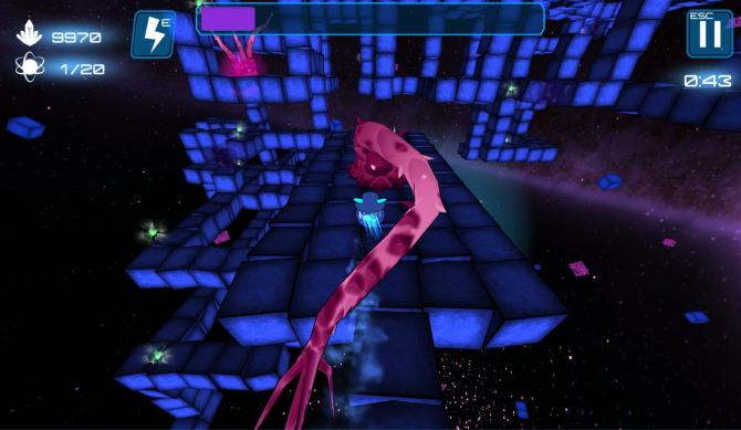 Deep Blue 3D Maze in Space 