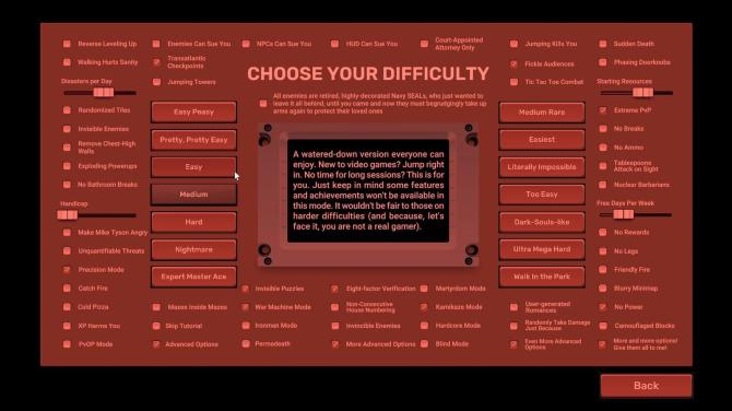Video Game Menu: The Game 
