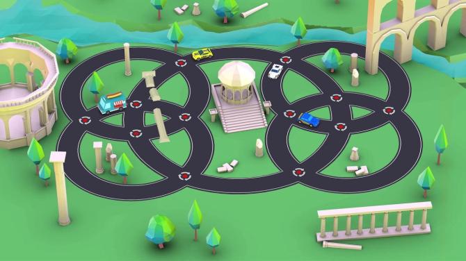 Car Puzzle: Round Ways 