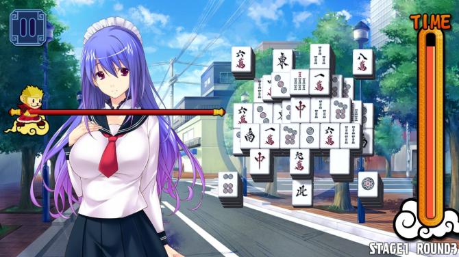 Pretty Girls Mahjong Solitaire [BLUE] 