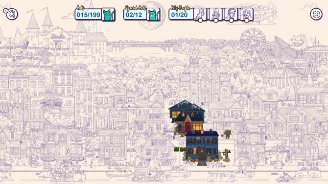 Hidden Cats in Spooky Town 