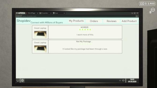 E-Commerce Simulator 2025 