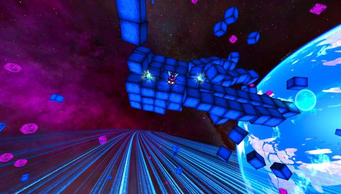 Deep Blue 3D Maze in Space 