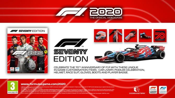 F1 2020 Seventy Edition 