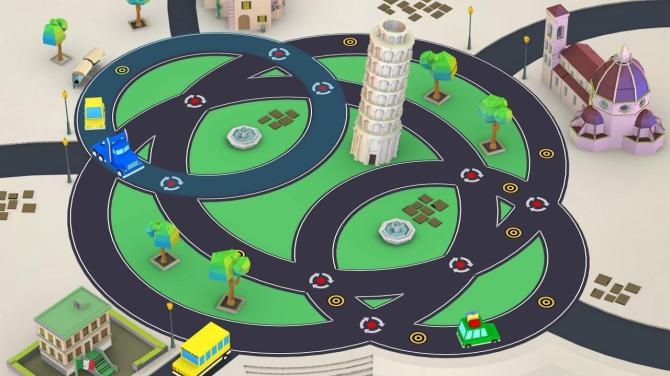 Car Puzzle: Round Ways 