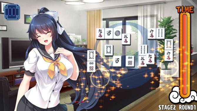 Pretty Girls Mahjong Solitaire [BLUE] 