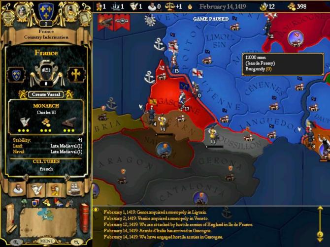 For The Glory: A Europa Universalis Game 