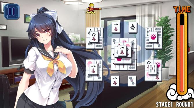 Pretty Girls Mahjong Solitaire [BLUE] 