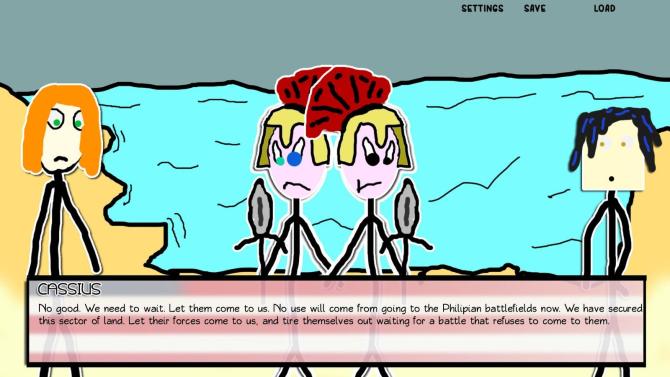 Paper Shakespeare: Stick Julius Caesar (with a dagger) 