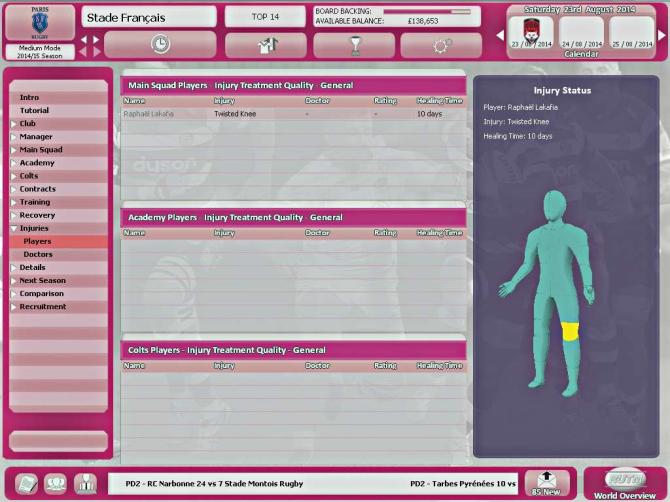 Rugby Union Team Manager 2015 