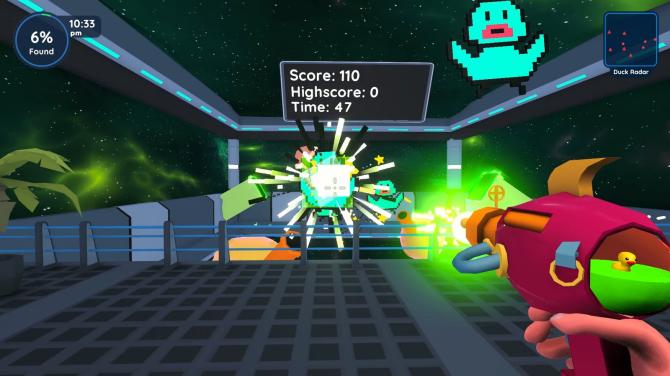Find 100 Ducks and Blast Them...IN SPACE!!! 