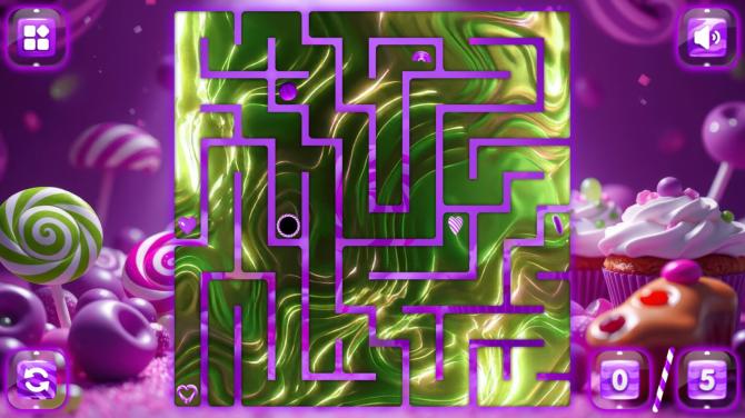 Sweetie Candy Maze: Purple Grape 