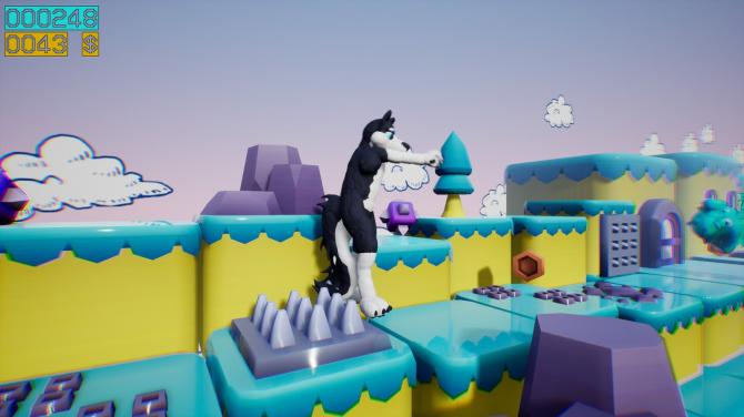 Dino running from a FURRY: GAMESFORFARM 