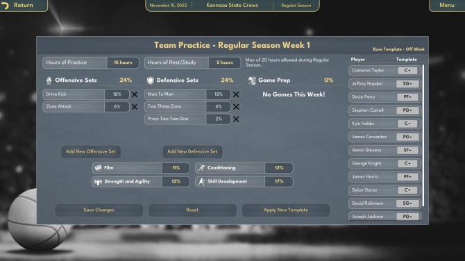 College Basketball Manager 