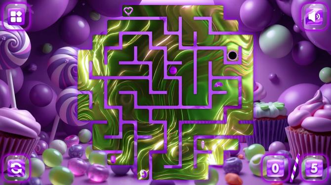 Sweetie Candy Maze: Purple Grape 