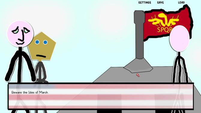 Paper Shakespeare: Stick Julius Caesar (with a dagger) 