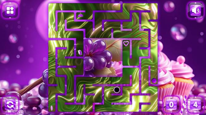 Sweetie Candy Maze: Purple Grape 