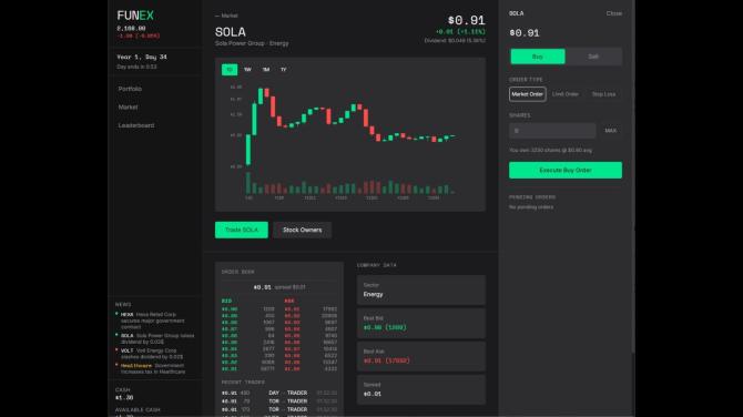 FUNEX: Stock Market Simulator 