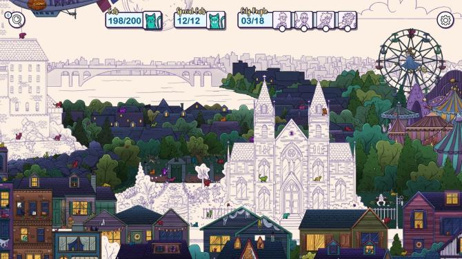Hidden Cats in Spooky Town 